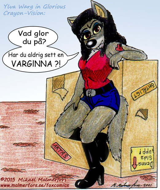 Bild 132 - En grinig varginna!